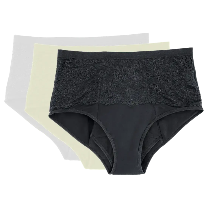 Auslaufsichere Unterwäsche, auf die Sie sich verlassen können – für Frauen 55+ (3er-Pack)